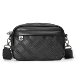 Sac à Bandoulière Carré en Cuir PU pour Homme, Sacoche Noire d&rsquo;Affaires, Nouvelle Collection