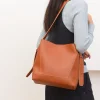 sac seau de luxe pour femmes, sac à bandoulière de grande capacité en cuir souple, fourre tout sous les bras, mode banlieue, nouvelle collection 2025 ​