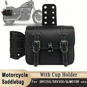 1 paire de sac de selle étanche, grande capacité, sac de moto en cuir PU, résistant à l’usure, Design Cool, sac latéral de moto 1 paire de sac de selle étanche, grande capacité, sac de moto en cuir PU, résistant à l’usure, Design Cool, sac latéral de moto