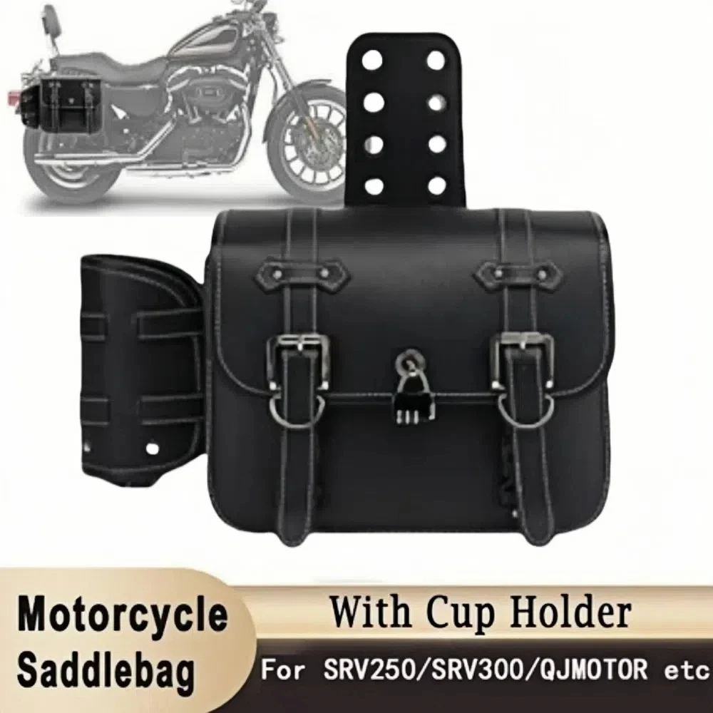 1 paire de sac de selle étanche, grande capacité, sac de moto en cuir PU, résistant à l’usure, Design Cool, sac latéral de moto 1 paire de sac de selle étanche, grande capacité, sac de moto en cuir PU, résistant à l’usure, Design Cool, sac latéral de moto