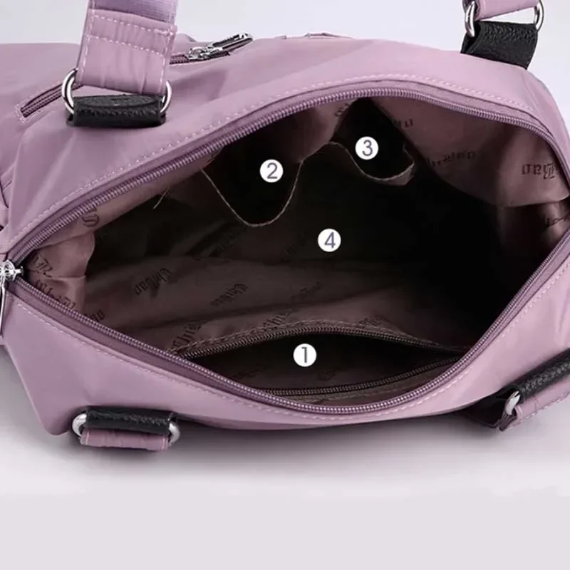 sac fourre tout en nylon imperméable pour femme, sac à main initié, grande capacité, shopping, sac à bandoulière, sacs de messager pour femme, sacs à main