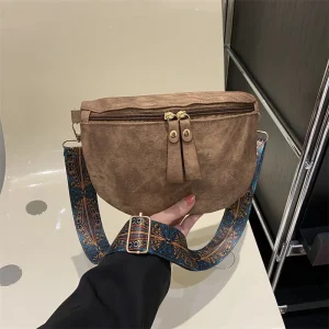 Hobo – sacoche de couleur unie pour femmes, sac de poitrine de luxe de styliste, sacs de taille en cuir PU à large sangle, sac à bandoulière fantaisie à la mode Hobo – sacoche de couleur unie pour femmes, sac de poitrine de luxe de styliste, sacs de taille en cuir PU à large sangle, sac à bandoulière fantaisie à la mode