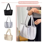 Sac à bandoulière rayé pour femmes, polyvalent, élégant, Simple avec poignées de rembourrage, sacs de voyage de grande capacité