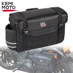 Sac de selle de moto 12L, sac arrière latéral universel, sacs de voyage d&rsquo;équitation avec housse de pluie, sac de siège arrière, accessoires de sacoche