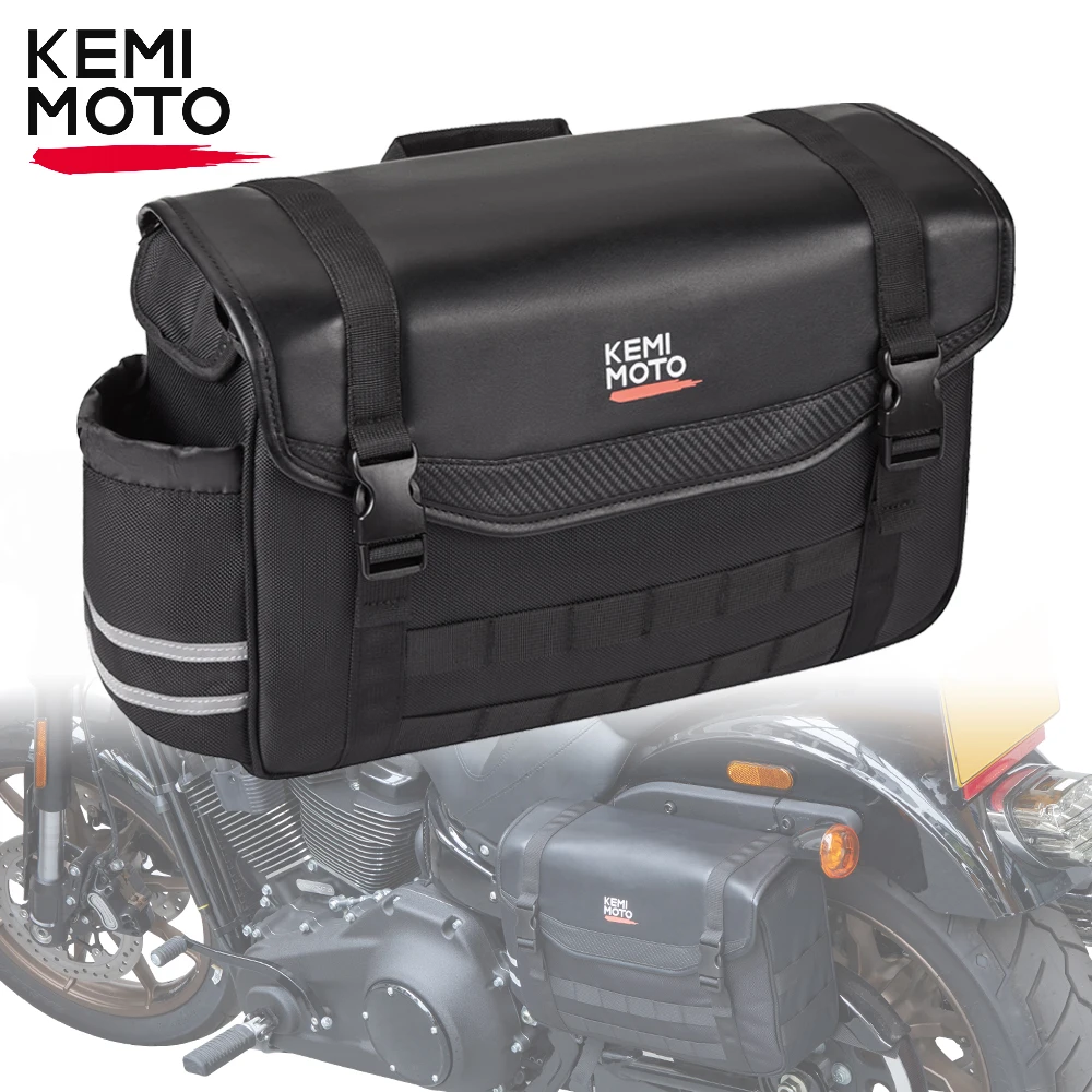Sac de selle de moto 12L, sac arrière latéral universel, sacs de voyage d’équitation avec housse de pluie, sac de siège arrière, accessoires de sacoche Sac de selle de moto 12L, sac arrière latéral universel, sacs de voyage d’équitation avec housse de pluie, sac de siège arrière, accessoires de sacoche