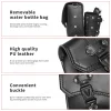 sac de bouteille d'eau à boucle de mode rétro, sac de dégager, sac de rangement, sac à outils de voyage latéral, étanche, cuir pu, moto, universel