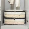 sac de rangement de couette sous le lit, sac de couette pliable, boîte de rangement de vêtements de garde robe, organisateur anti poussière, sac de rangement de couette de grande capacité