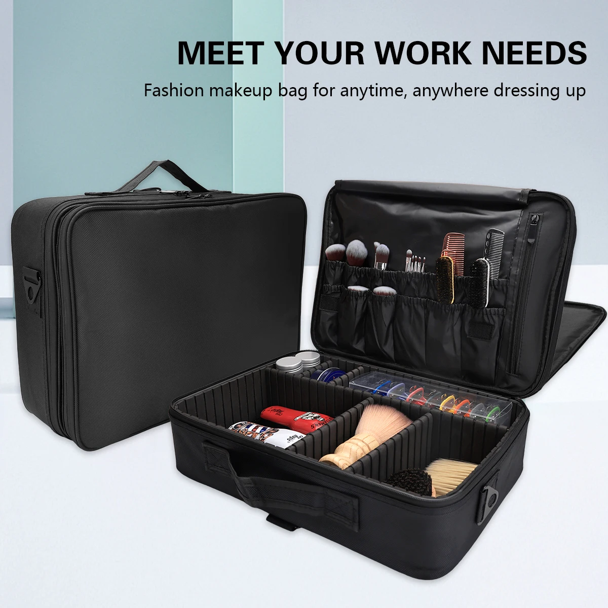 sac à dos portable pour salon de coiffure, sac à main pour barbier, sac de maquillage pour coiffeur, peut accueillir des bagages, grande capacité de stockage, sac de coiffure pour gril