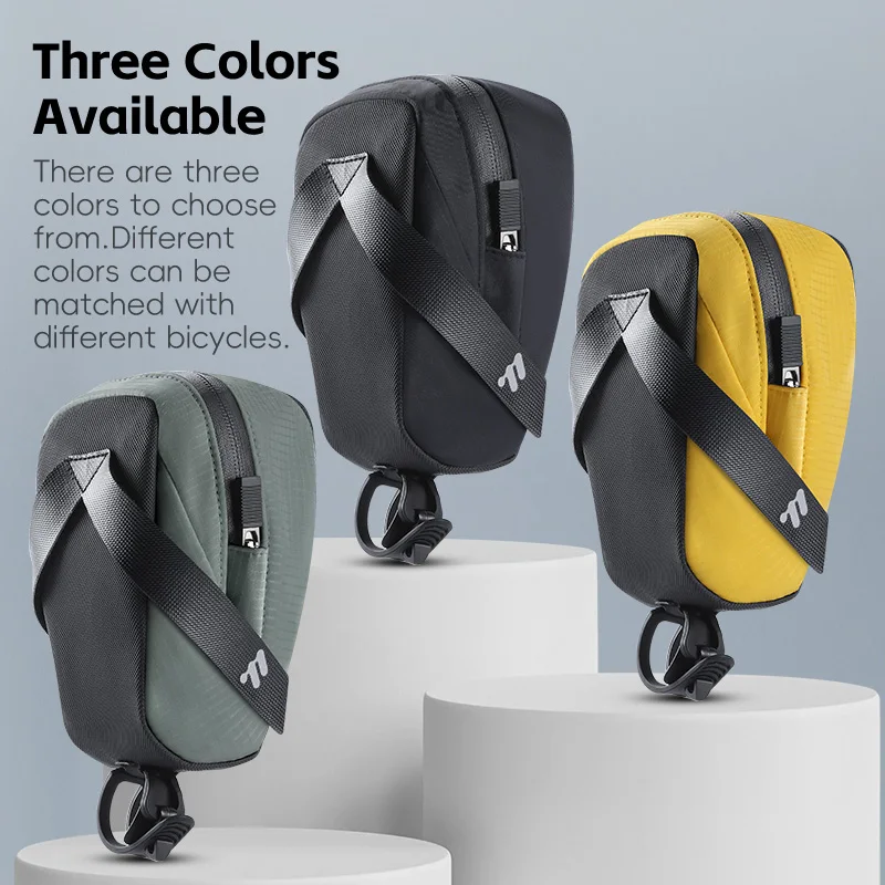 west biking sacoche de dégager de vélo ultralégère, sac à outils de cyclisme portable, sac arrière de vélo, accessoires de vélo de route vtt, mode 3 documents, 0,8 l
