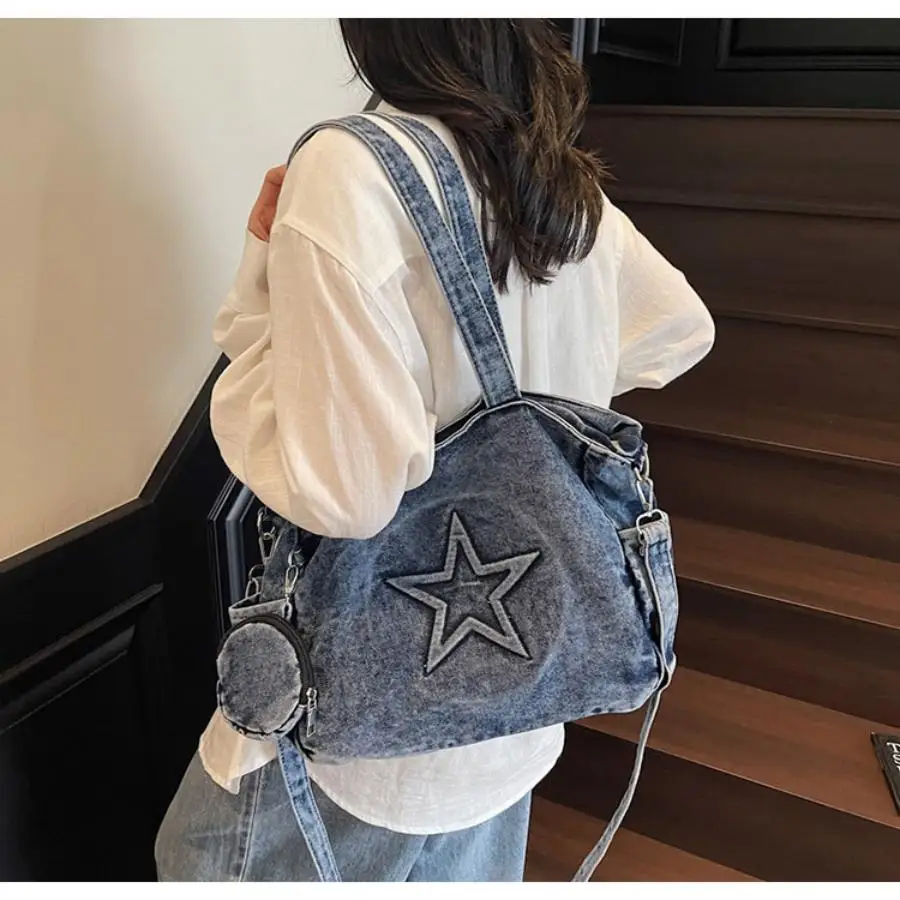 sac à bandoulière fourre tout, sac givré, sac de banlieue, rétro pour femmes, simple, grande capacité, résistant à l'usure