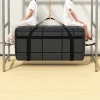 sac de rangement pour vêtements épais, sac polochon de grande capacité à double fermeture éclair, poignée renforcée, sac de rangement pour couette pliante, camping