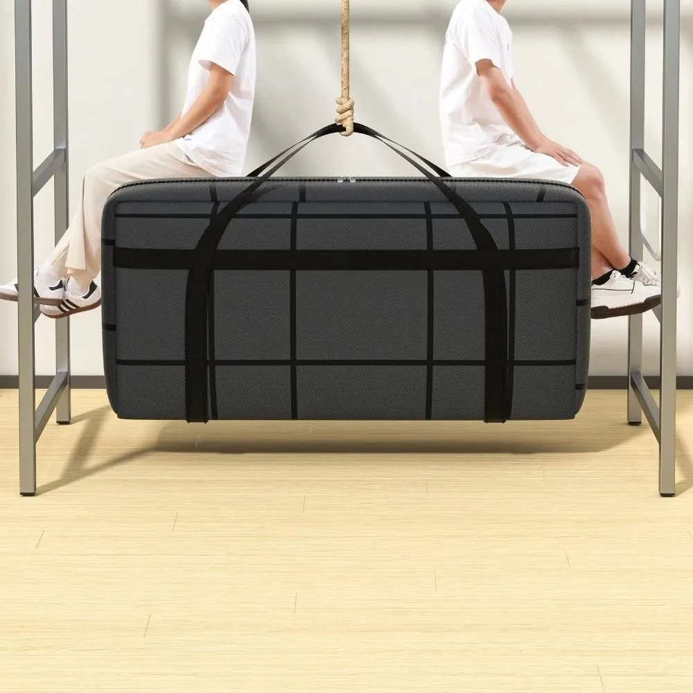 sac de rangement pour vêtements épais, sac polochon de grande capacité à double fermeture éclair, poignée renforcée, sac de rangement pour couette pliante, camping