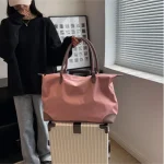 Sac de voyage léger de grande capacité pour femme, sac de sport de yoga étanche, valise d’embarquement, support et sec, adapté à la logique