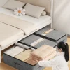 sac de rangement pour vêtements sous le lit de très grande capacité, sac de rangement pour couverture de couette, sac de rangement pliable pour pantalons et manteaux, organisateur de garde robe