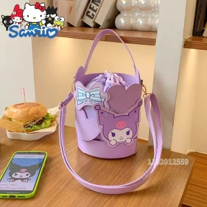 Hello Kitty nouveau Mini sac seau dessin animé mignon personnalité femmes sac à bandoulière mode tendance Mini sac à bandoulière Hello Kitty nouveau Mini sac seau dessin animé mignon personnalité femmes sac à bandoulière mode tendance Mini sac à bandoulière