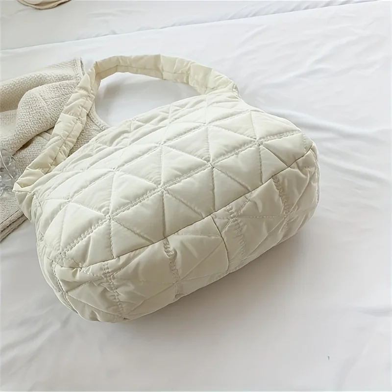 mn sac fourre tout matelassé à bandoulière, idéal pour 03 ou usage, sac initié à la mode avec un design questionquilt stitch