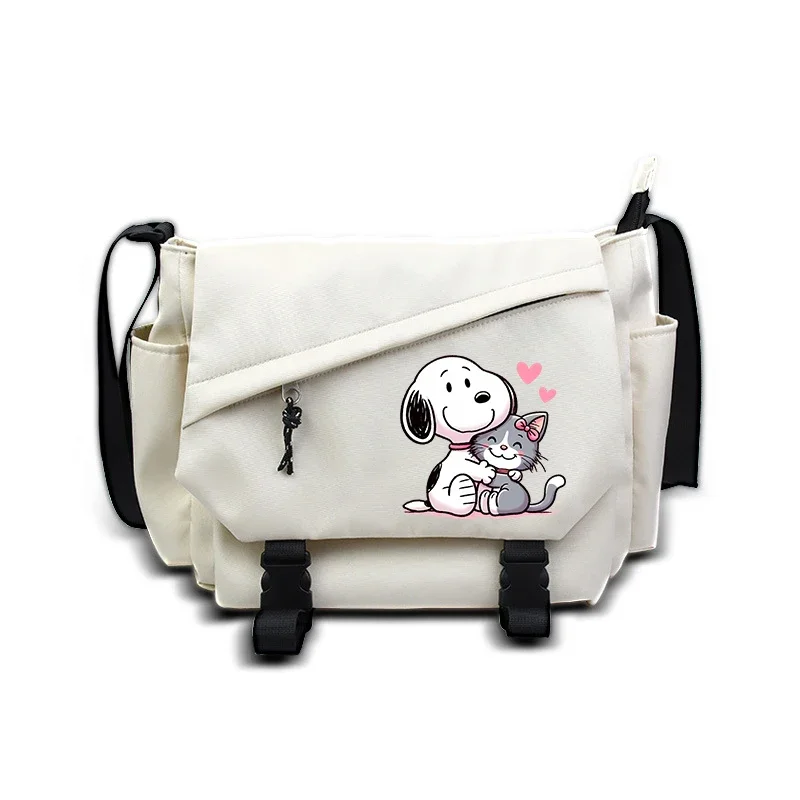 snoopy sacs à main sac à bandoulière grande capacité sacs à bandoulière pour adolescent filles hommes harajuku sac de messager étudiant sacs d'école sac