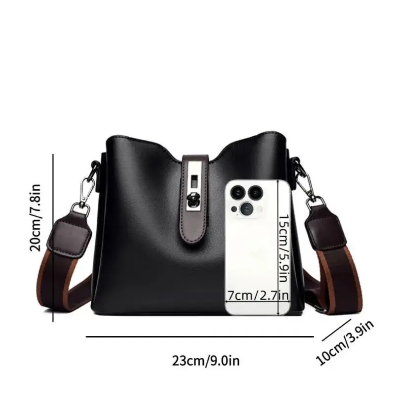 sac seau convertible pour femme avec 2 bretelles détachables – sac à bandoulière et sac à main | fourre tout multidirectionnel pour le quotidien