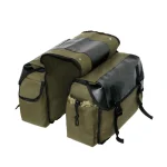 Sac de selle de moto de grande capacité, sac de voyage en toile, sacoches étanches, boîte à outils latérale, pochette pour moto