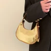 sac hobo d.lique gaufré en peau de serpette pour femme, sacoche solide en relief crocodile, chimsimple, sous les bras