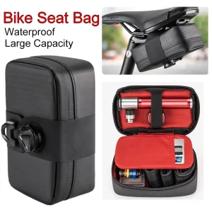 Sac de dégager de vélo à sangle arrière de grande capacité, sacoche de siège arrière de bicyclette de route et VTT