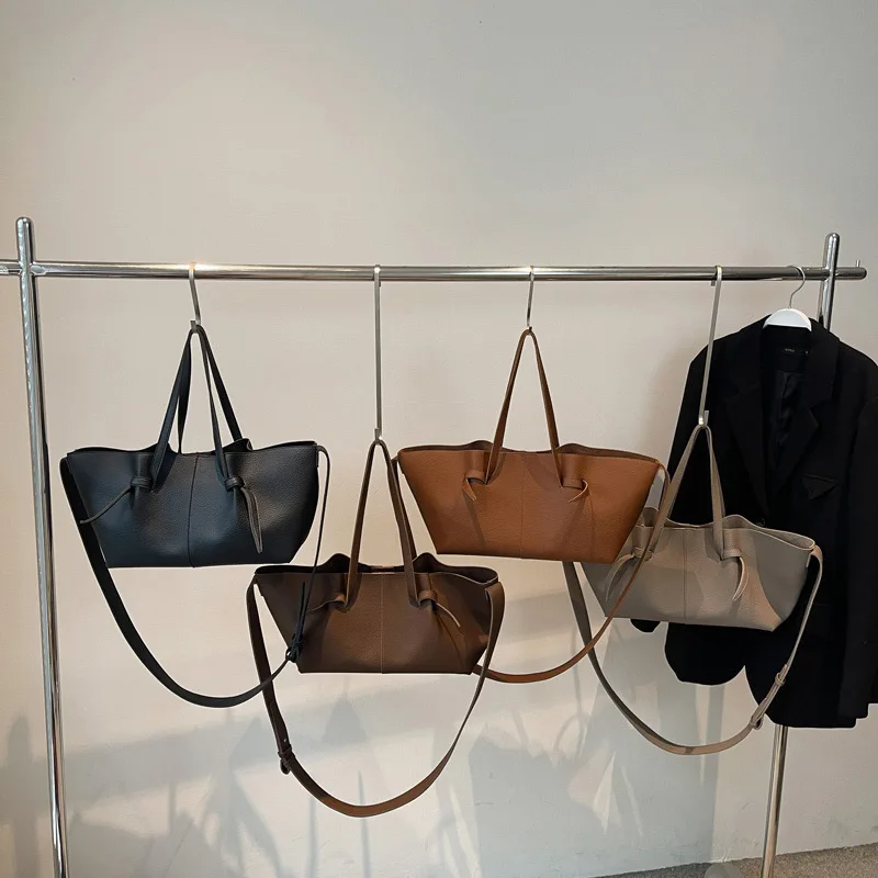 ensemble de sacs fourre tout, sac à bandoulière en pu pour femmes avec sac à main assorti, sac à main simple de grande capacité de couleur unie, automne hiver 2025