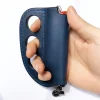 Étui en cuir pu de stockage de briquet d'auto défense de camping en plein air, cadeaux de porte clés de combat polyvalents portables