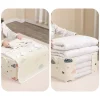 grand sac de rangement pliable non tissé 1 pièce – couette en tissu anti poussière et organisateur de vêtements avec fermeture éclair et poignées faciles à transporter