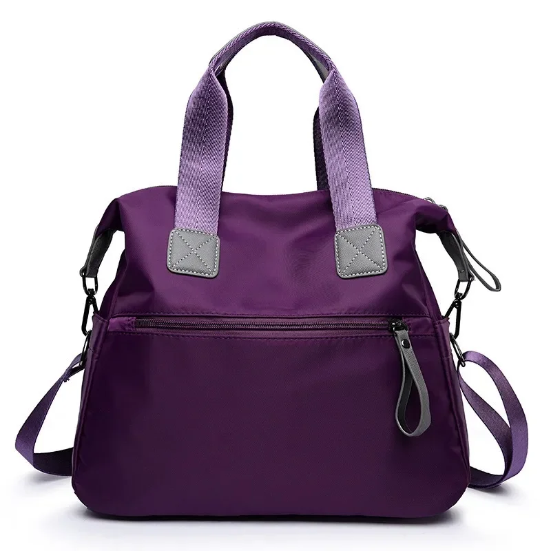 sac fourre tout pour femmes avec plusieurs poches, sac à bandoulière de grande capacité, sac à bandoulière en nylon léger pour voyage