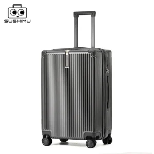 Imu-Valise de voyage à poignée large pour hommes et femmes, bagage à main, chariot PC, capacité étendue, 20, 24, 26 Imu-Valise de voyage à poignée large pour hommes et femmes, bagage à main, chariot PC, capacité étendue, 20, 24, 26
