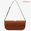 sac à main français de luxe et à la mode, asymétrique épaule dénudée, sac à main de transport en peau de vache, sac de bâton français décontracté et simple