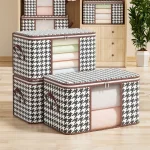 Sac de rangement imperméable pour vêtements et bagages, sac de déménagement, sac de finition de couette en coton, grande capacité, humidité, vert, 3770