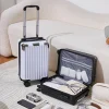 boîte à bagages à main de 16 pouces, petite valise à main pour femmes et hommes, valise de voyage courte distance, roues pivotantes légères