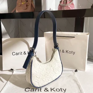 Sac plissé populaire de cette année pour femme, design Original, sens avancé, niche d&rsquo;été, sac en forme de croissant, sac sous les bras, sac à bandoulière