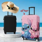Étui de protection Disney Stitch 1 pièce, étui de protection pour valise, Design de dessin animé, adapté à la valise de voyage, accessoires durables