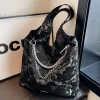 sac hobo à bandoulière imprimé camouflage pour femmes, grand fourre tout en cuir pu, sacoche légère et souple, sac d'école pour étudiants