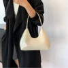 sac à bandoulière en cuir verni pour femmes, marque de luxe, fourre tout de bonne qualité, sac à aisselles étanche, couleur unie, sac à main pour femmes