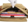porte documents de grande capacité pour hommes, sacs de voyage en toile imprimés, sacs à bandoulière de week end, sacoches multifonctions à rabat