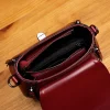 mini sac à bandoulière en cuir véritable pour femme, sac à bandoulière élégant, sac populaire lancé, filet rouge, nouveau style, automne, hiver, e27, 2024