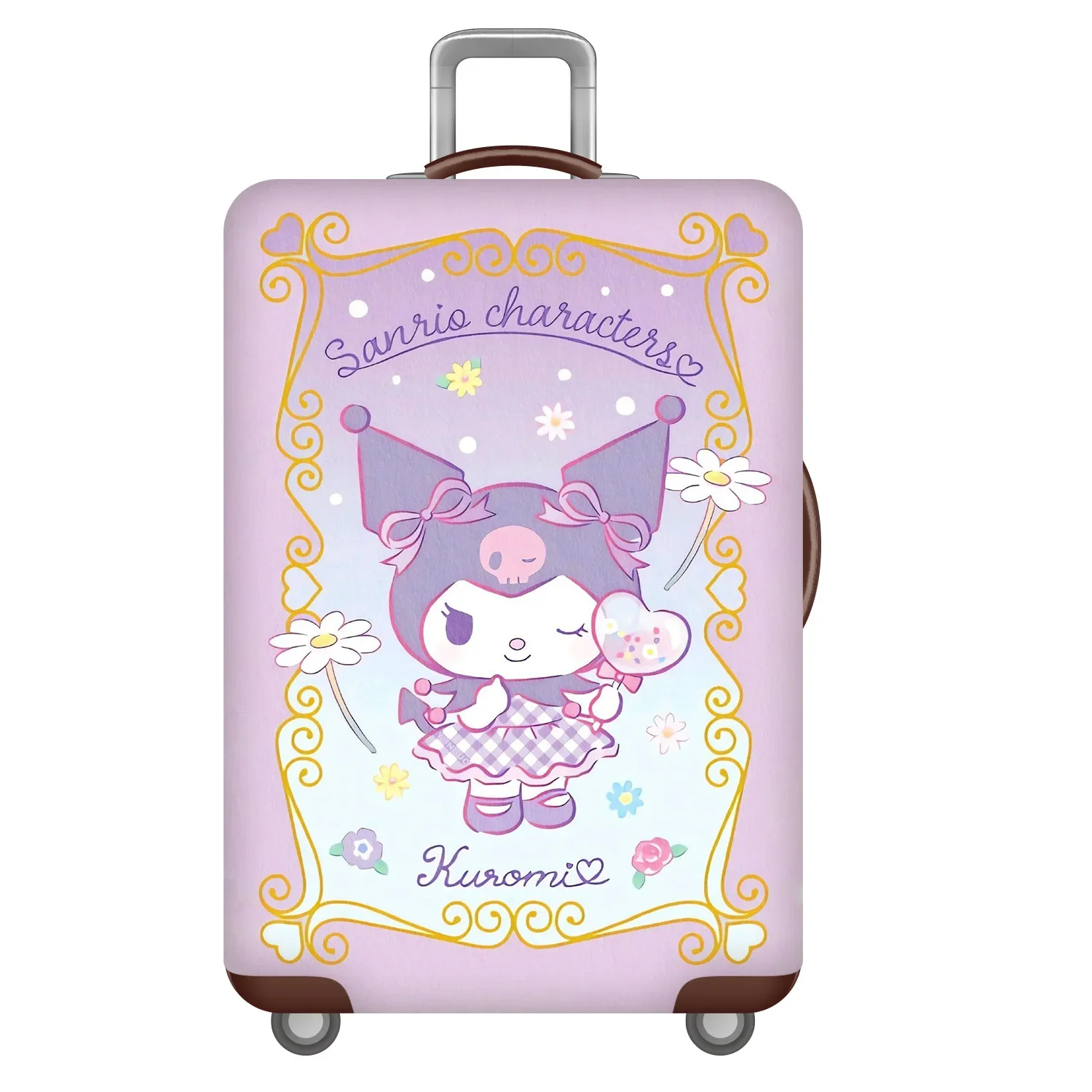 sanriou valise chariot boîte étui de voyage capot anti poussière fermeture éclair dessin animé mignon hello kitty ma mélodie boîte d'embarquement capot anti poussière