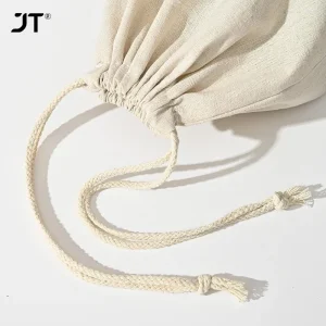 Sac à pain en lin réutilisable, Baguette en coton, sac de rangement à cordon de serrage, pain fait maison, frais, écologique, maintien pour Baguette