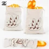 sac à pain en lin réutilisable, baguette en coton, sac de rangement à cordon de serrage, pain fait maison, frais, écologique, maintien pour baguette