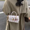 petit sac à bandoulière carré tendance pour femmes, sac à main de qualité, nouveau style, sac à bandoulière noir à rabat