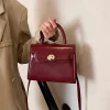 Sac à main carré élégant pour femmes, sac à bandoulière de Style rétro pour dames, sac à bandoulière tendance Chic, fourre-tout minimaliste, cadeaux