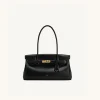 Sac baguette à main en cuir véritable pour femme, sac à bandoulière et sous les bras, mallette de niche, automne/hiver 2025