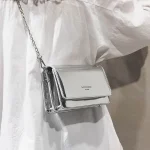 Sac à bandoulière carré pour femmes, nouvelle mode argent, Sac à bandoulière avec chaîne, Y2k, Shopping quotidien, 2023