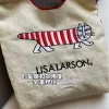 sac en toile brodé pour femme ; sac à bandoulière simple léger pour le printemps et l'été ; sac à main bandoulière.