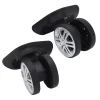 1 paire de roues pivotantes pour bagages, roulettes pivotantes pour valise, remplacement muet, roues à double rangée, roue muette pour bagages