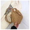 sac en rotin tissé en paille pour femmes, élégant, mode, sac en rotin, corde de paille, sac à bandoulière, sac de plage