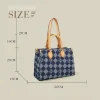 pg carré grande capacité sac à bandoulière unique dames mode multi fonction sac coton conception de luxe tout nouveau sac cartable 2025